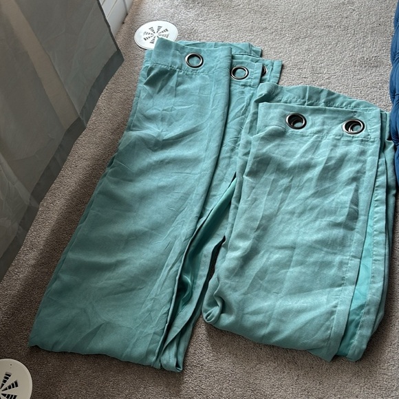 Bombay Turquoise Grommet Curtain - Picture 11 of 11